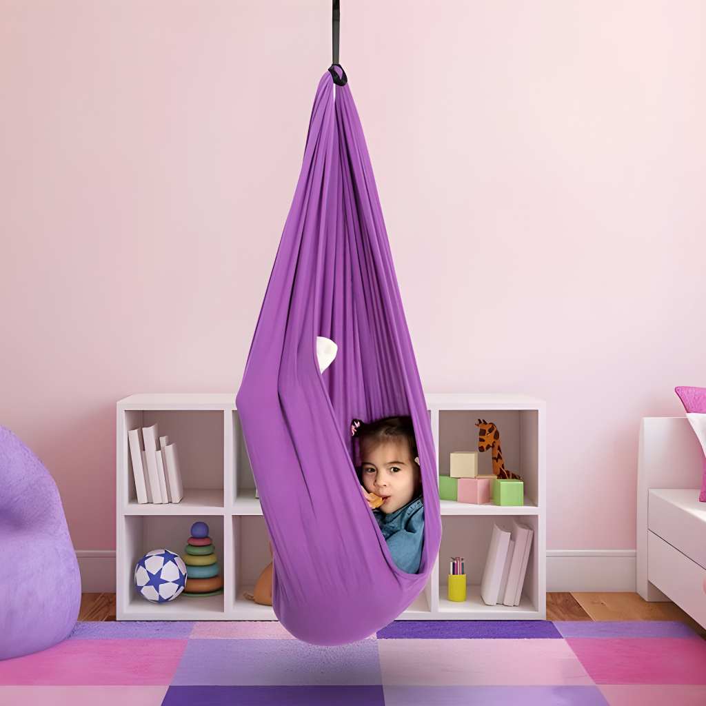 Children's Swing | Stretchy Comfort Fabric | Sensory Support for Kids