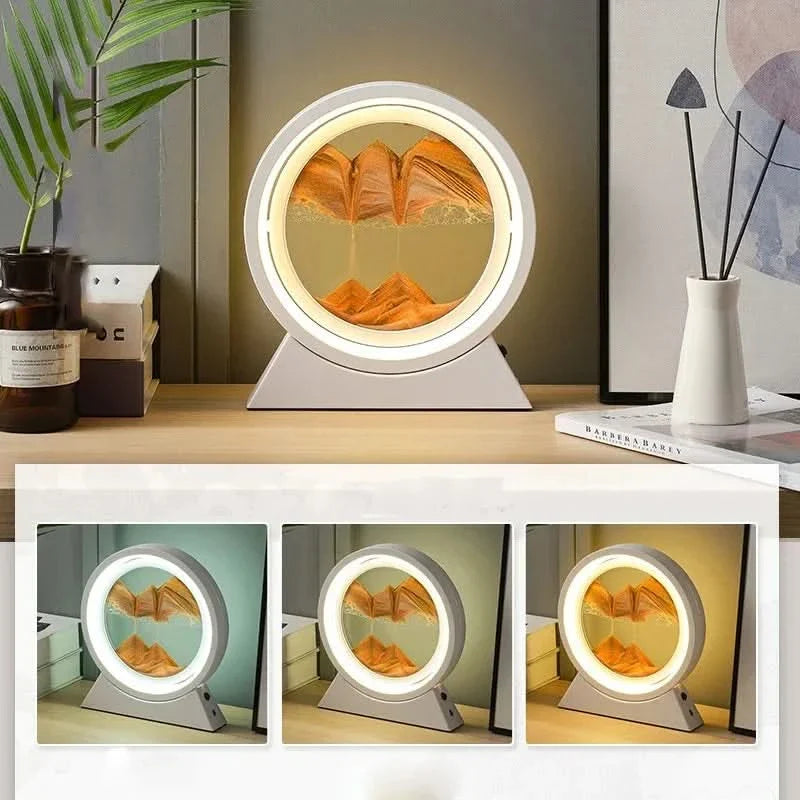 Dynamic Hourglass Lamp with Quicksand – Home Decorative Lighting