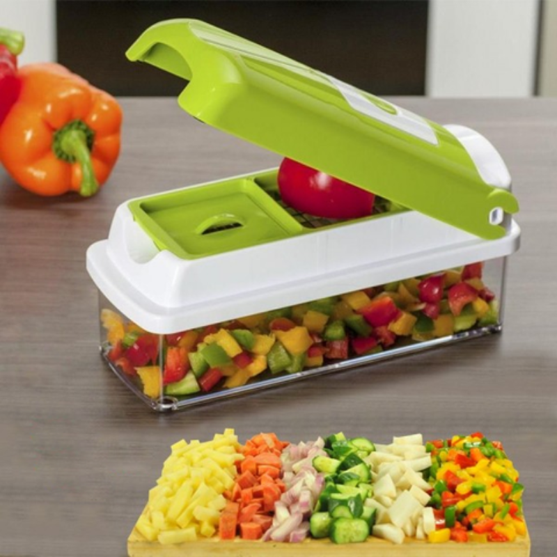 Versatile 12-in-1 Kitchen Vegetable Cutter for Fast Prep