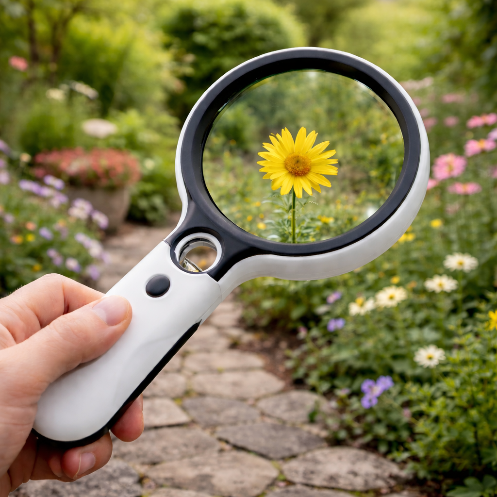 PrecisionVision 45x Handheld Magnifier with LED Illumination