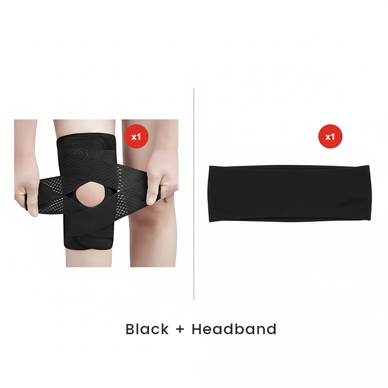 Adjustable Breathable Knee Brace with Straps
