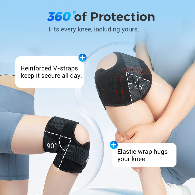 Adjustable Breathable Knee Brace with Straps