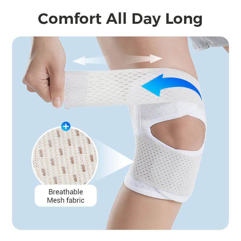 Adjustable Breathable Knee Brace with Straps