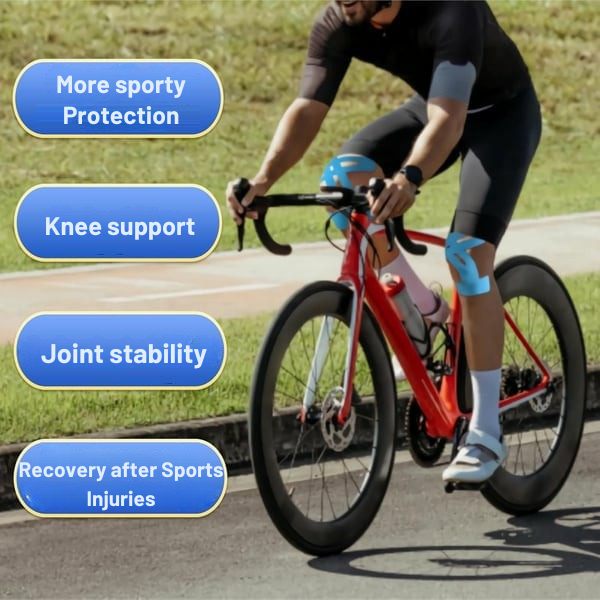Knee Support | Pre-Cut Kinesiology Tape | Breathable Knee Brace