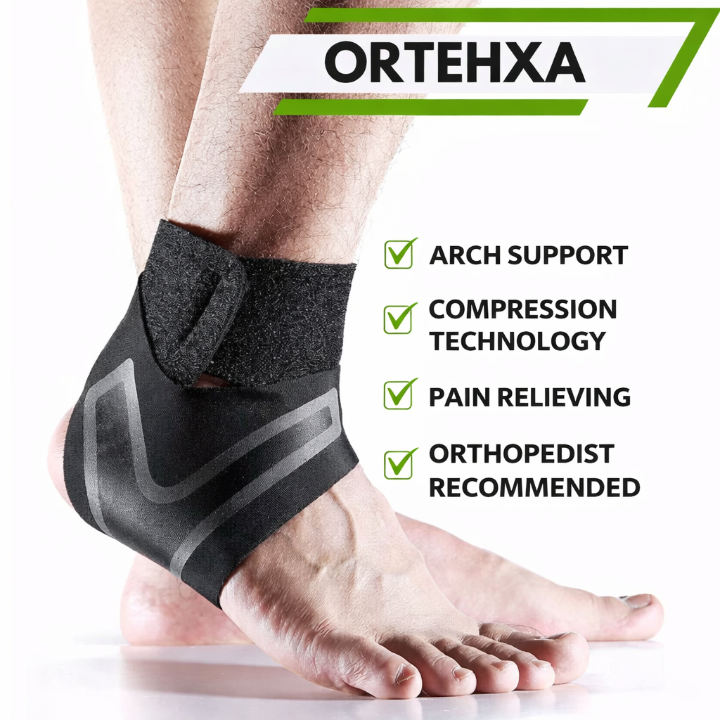 Ankle Support Brace | Compression Foot Wrap | Firm Heel Stability