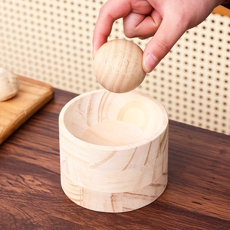 Wooden Dough Press with Non-Stick Surface for Dumplings
