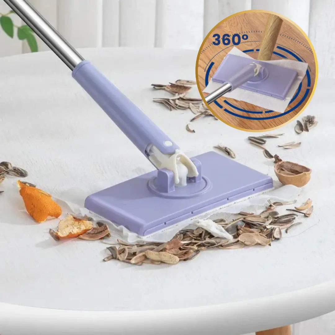 Mini Mop with 360° Rotation and Press Feature – Hands-Free Floor Cleaner