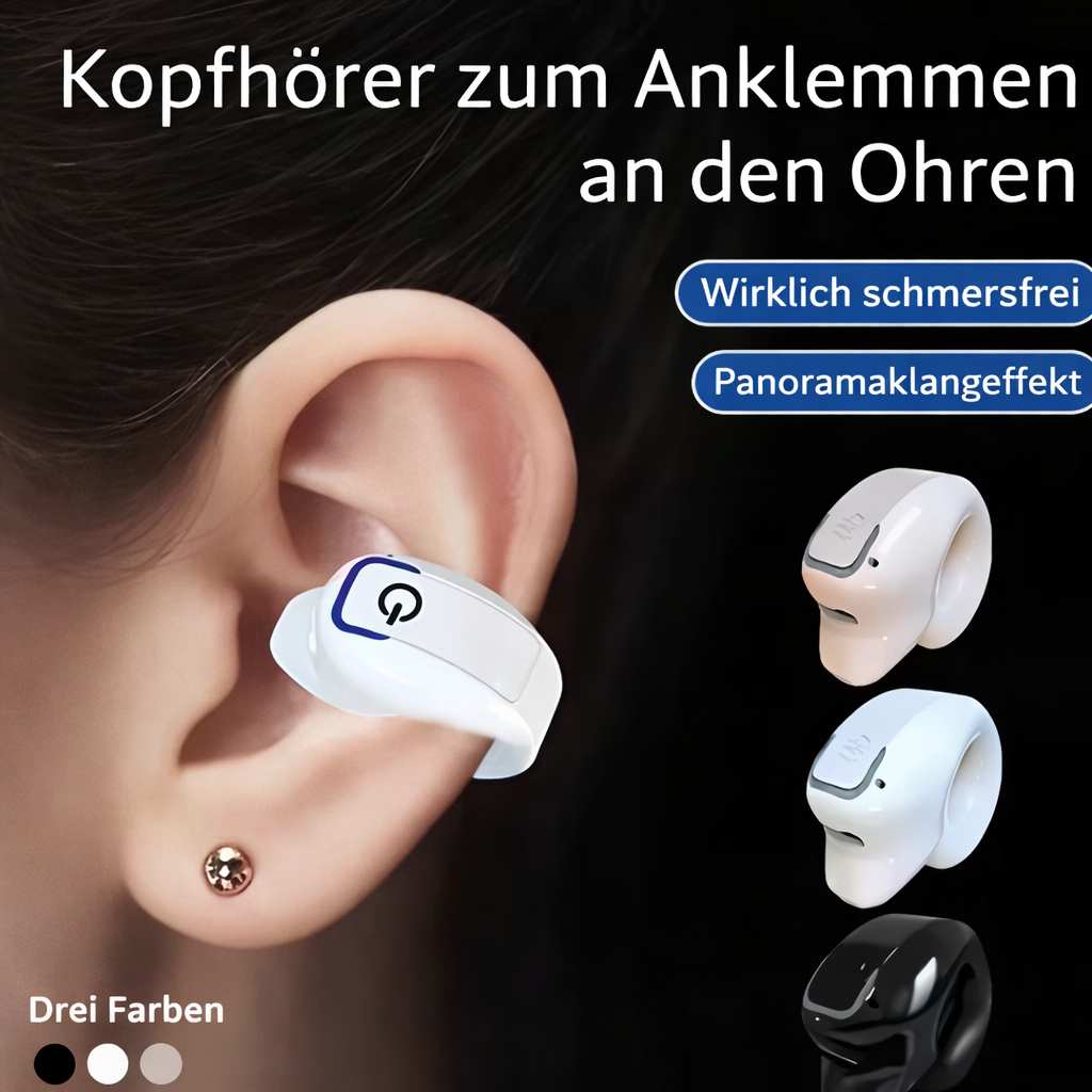 Clip-On Headphones | Pain-Free Fit & Open Sound Experience