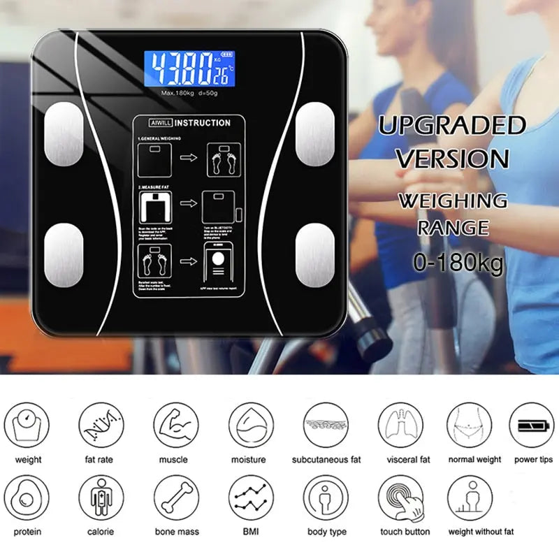 Bluetooth Body Scale | Accurate Measurement and Tracking App Integration
