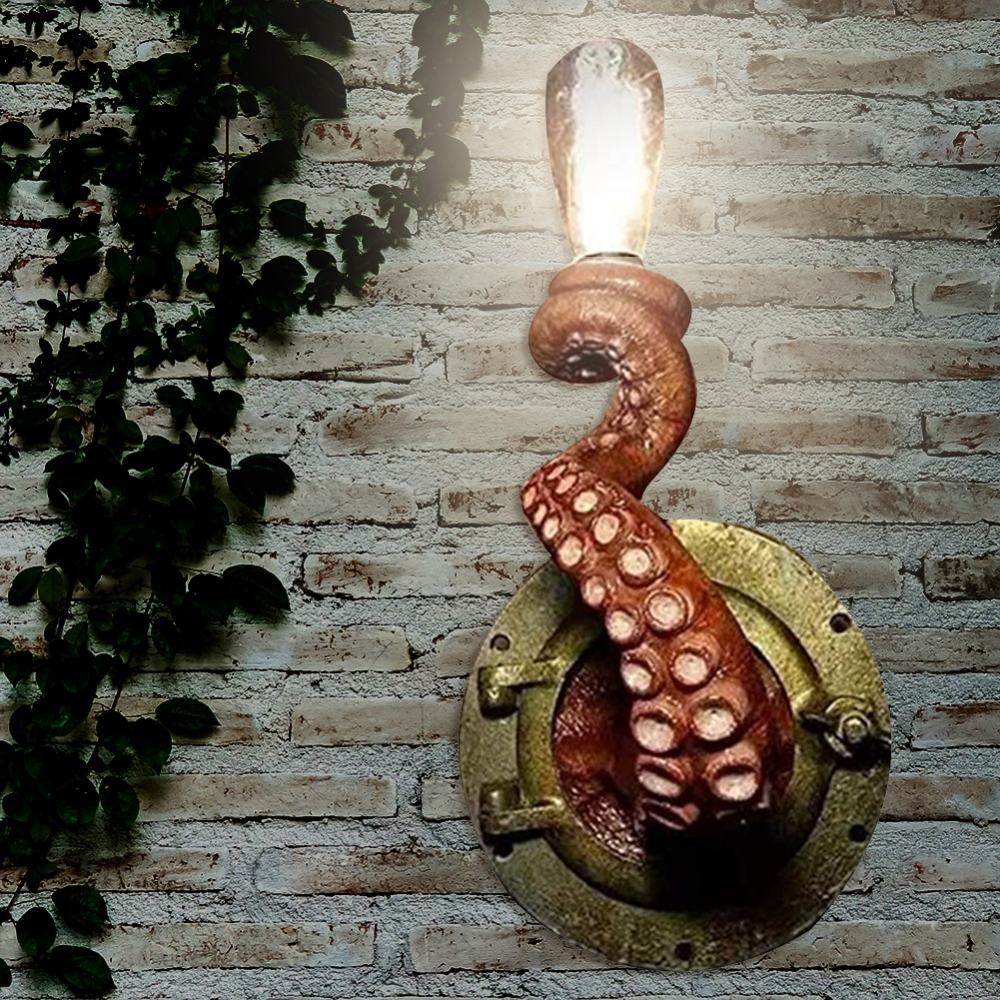 Nautical Elegance Wall Light – Sculptural Tentacle Lamp