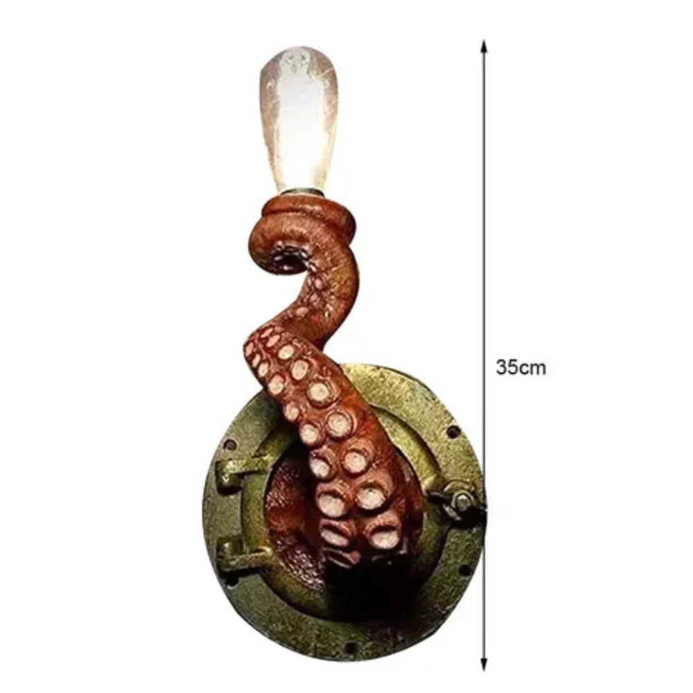 Nautical Elegance Wall Light – Sculptural Tentacle Lamp