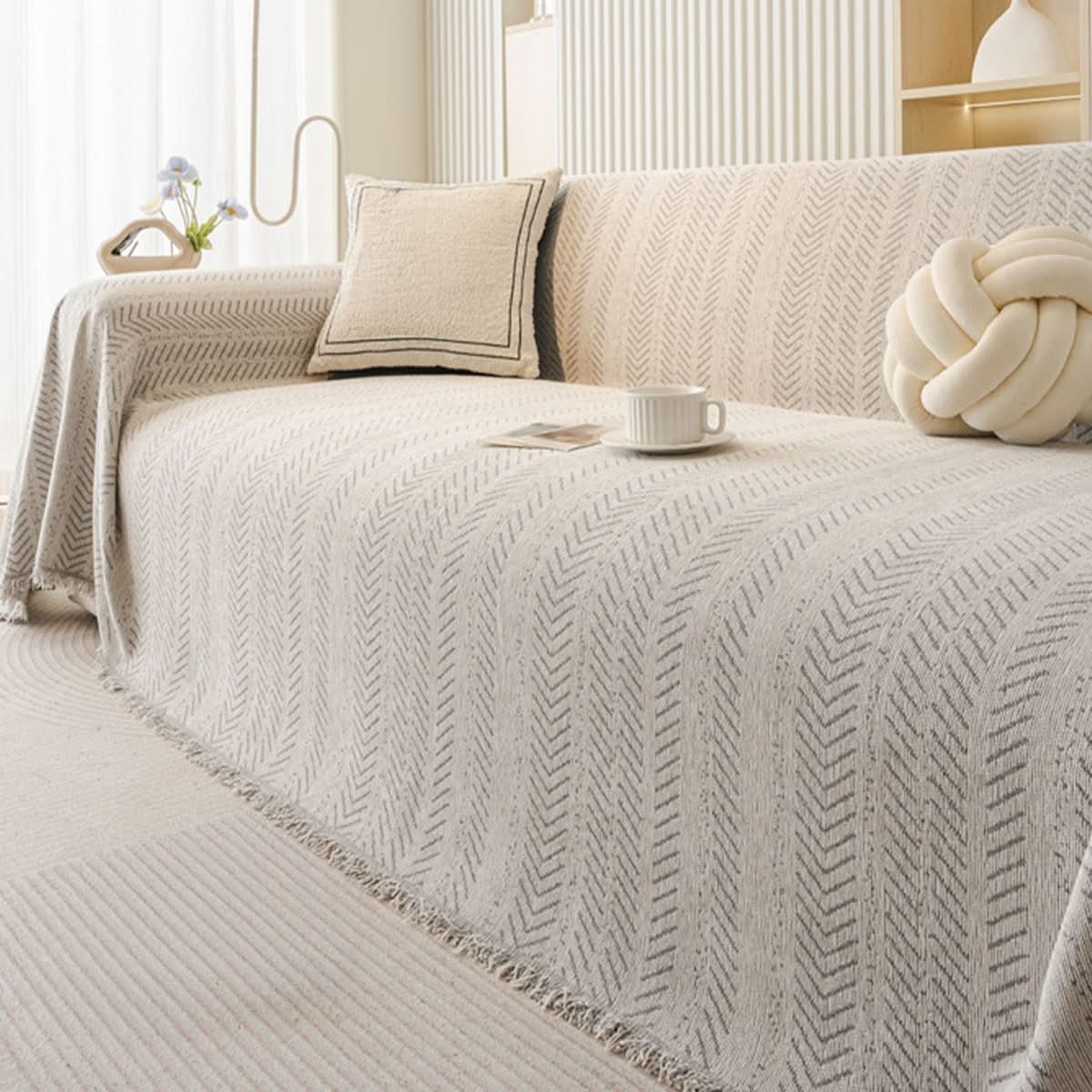 Durable and Washable Chenille Sofa Protector for Everyday Use