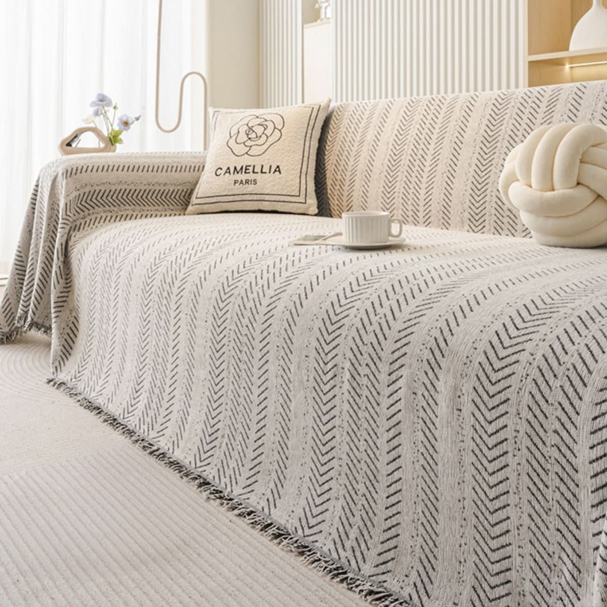Durable and Washable Chenille Sofa Protector for Everyday Use