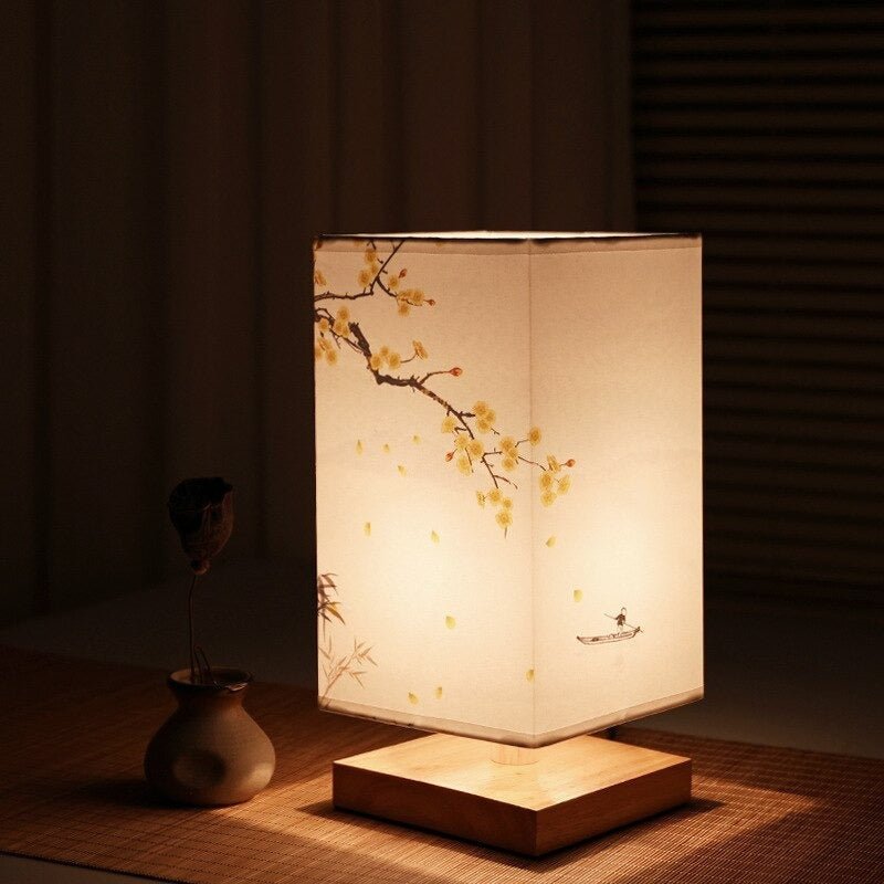 Serene Glow Bamboo Table Lamp – Nature-Inspired Minimalism