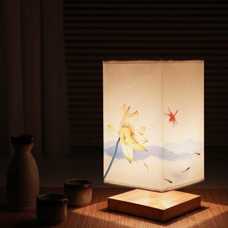 Serene Glow Bamboo Table Lamp – Nature-Inspired Minimalism