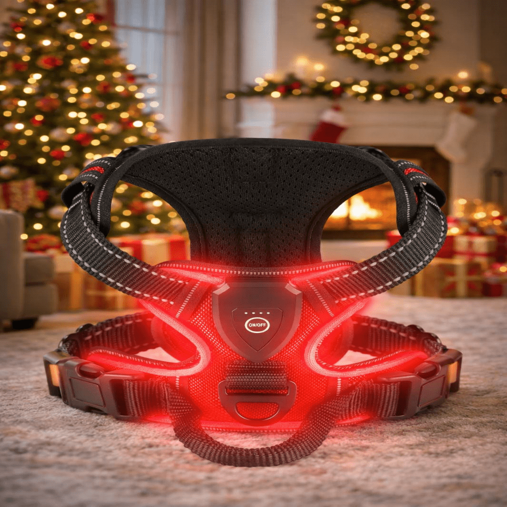 Adjustable No-Pull LED Dog Harness | Durable Oxford Fabric