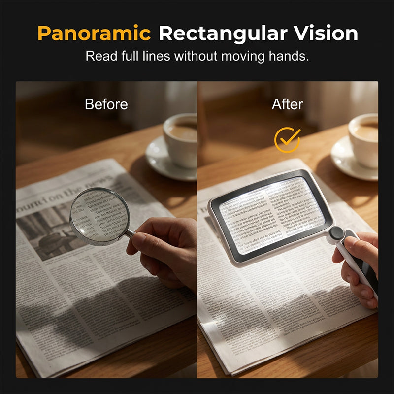 Rechargeable Folding LED Magnifying Lamp | Glare-Free Reading Light