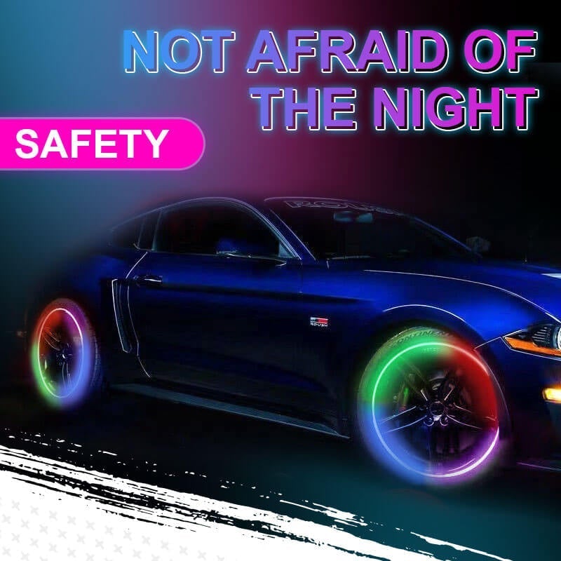 Waterproof Valve Cap Light with LED Wheel Illumination