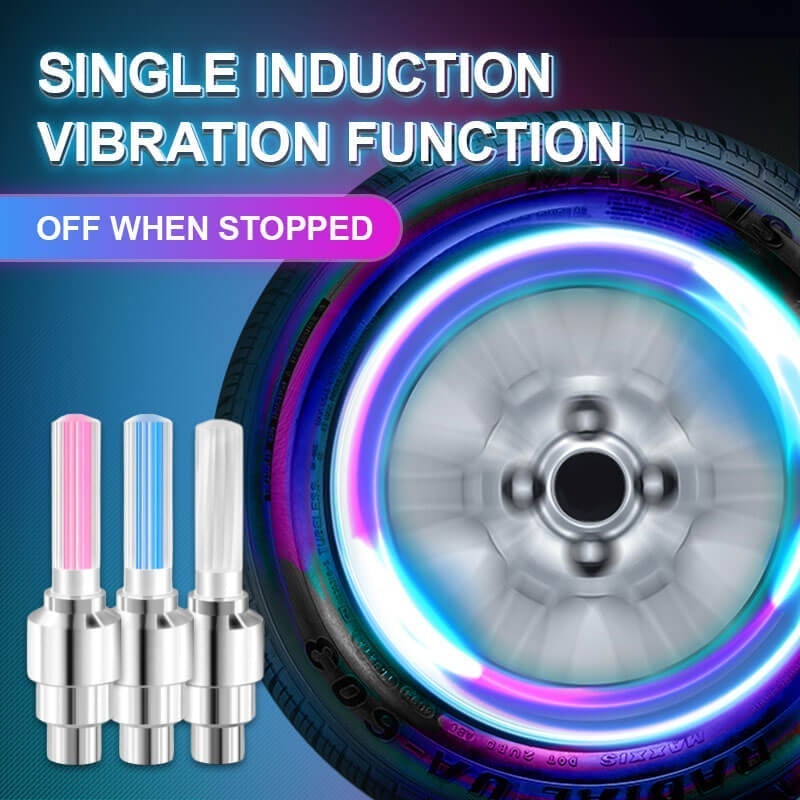 Waterproof Valve Cap Light with LED Wheel Illumination