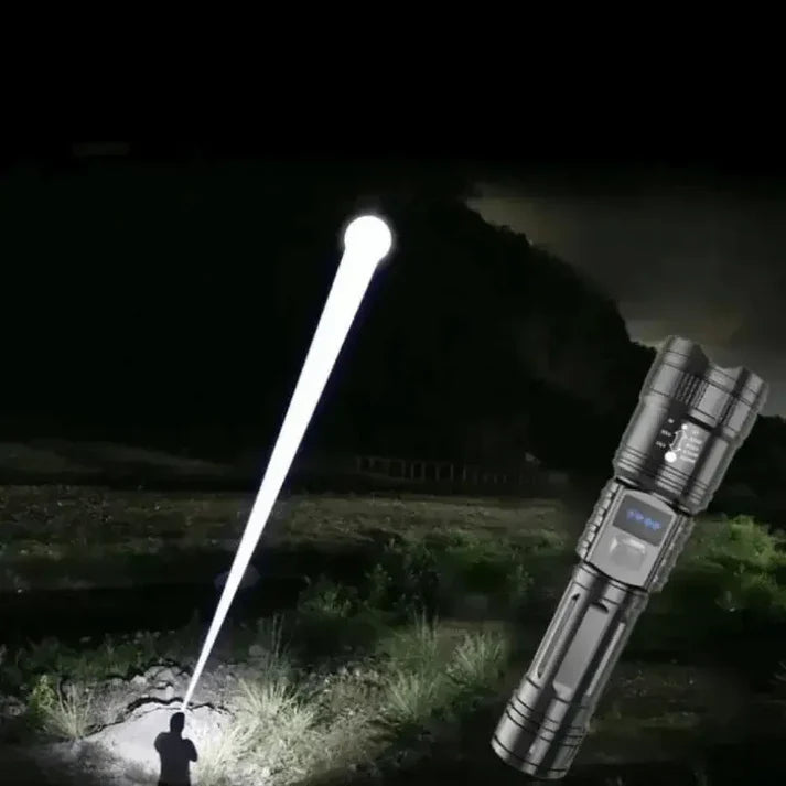 Waterproof LED Flashlight with Zoom Function - Ultra Bright