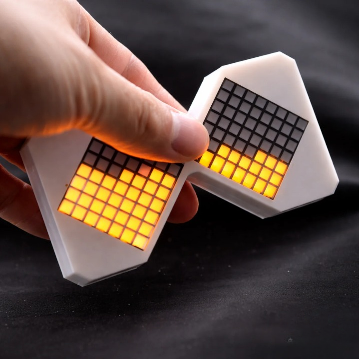 LED Timer with Flip Control and Position Sensor for Relaxation Visualization