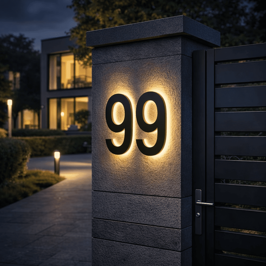 LUMINOUS NUMBER – Custom LED Address Signs for Stylish Homes