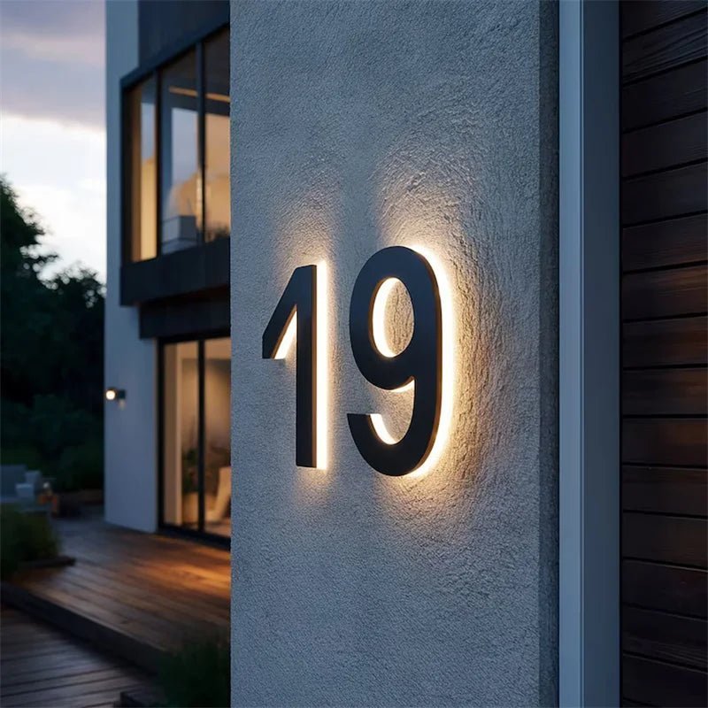 LUMINOUS NUMBER – Custom LED Address Signs for Stylish Homes