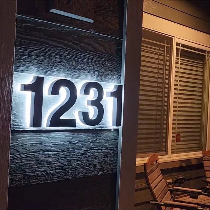 LUMINOUS NUMBER – Custom LED Address Signs for Stylish Homes