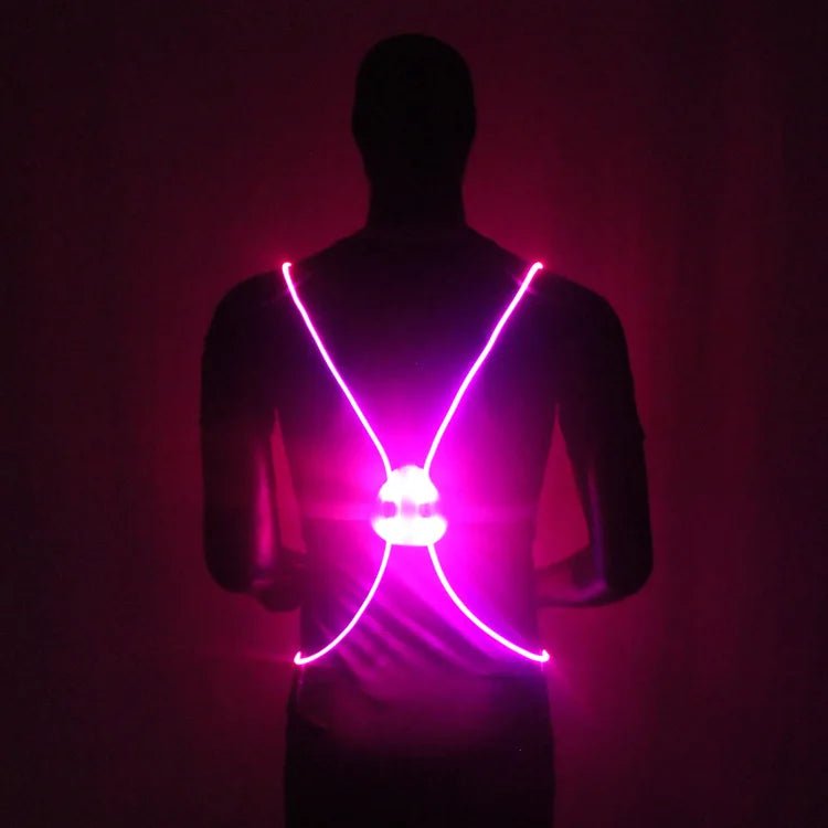 Illuminated Safety Vest for Jogging, Biking, and Walking
