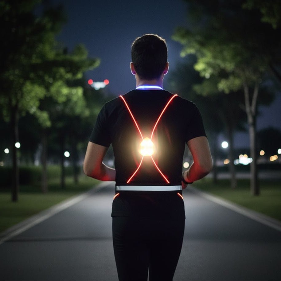 Illuminated Safety Vest for Jogging, Biking, and Walking