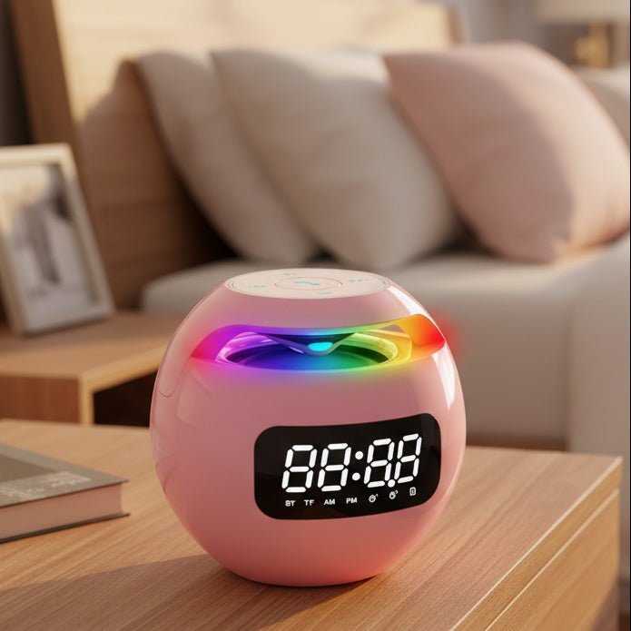 SereneRise - Smart Alarm Clock with Bluetooth Speaker and Soft Light