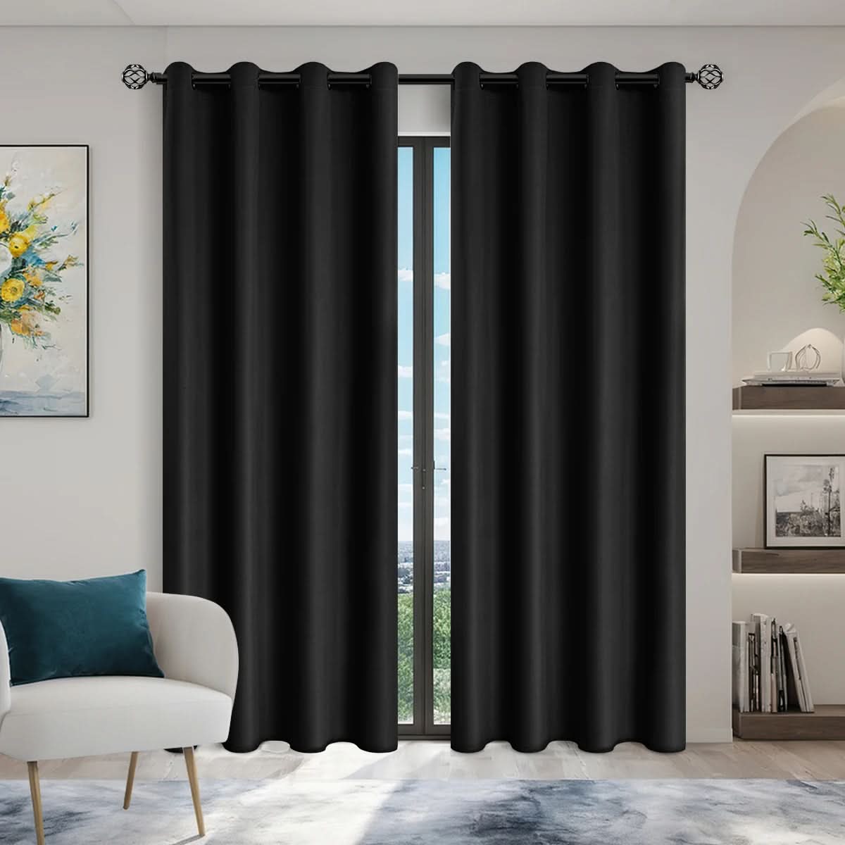 100% Blackout Curtains with Coated Lining for Complete Comfort