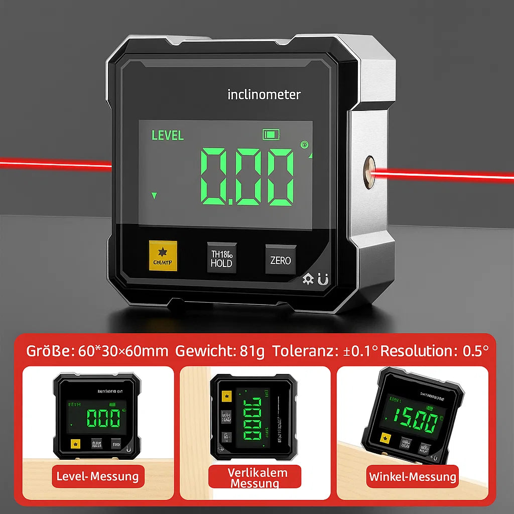 Magnetic Laser Tool for Quick Angle Fixing with Hands-Free Precision
