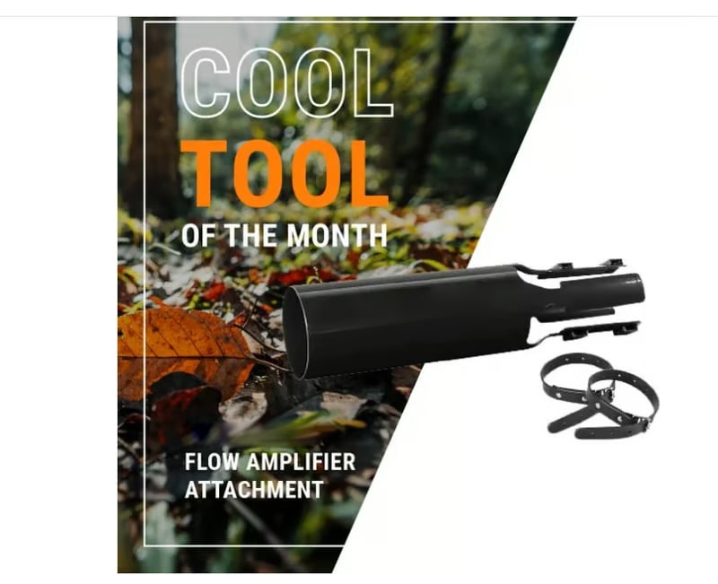 Leaf Blower Airflow Booster Attachment | Tool-Free Quick Assembly
