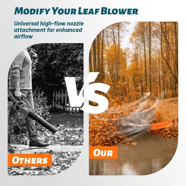 Leaf Blower Airflow Booster Attachment | Tool-Free Quick Assembly