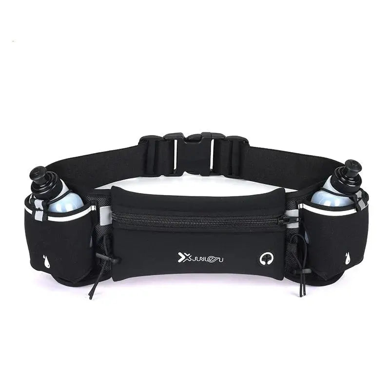Running Belt with Water Bottles | Hands-Free Hip Bag | Water-Resistant