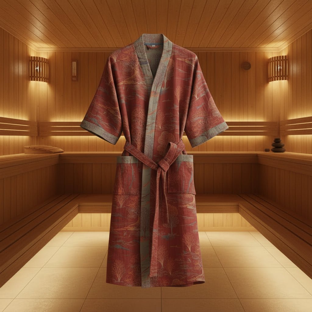NaturaLuxe - Reversible Organic Cotton Kimono Robe for Ultimate Comfort