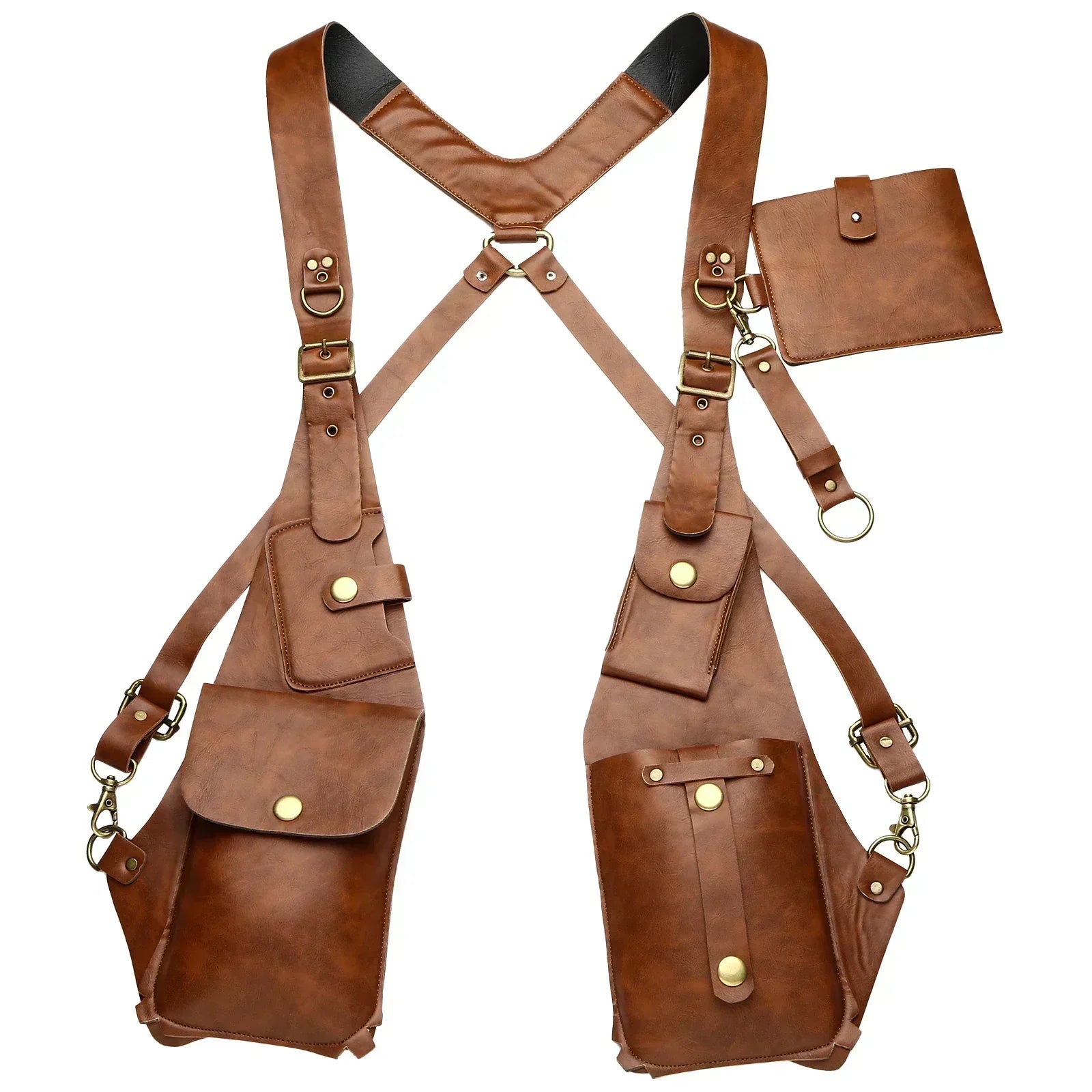 Chic Leather Crossbody Security Bag – Stylish Protection on the Move
