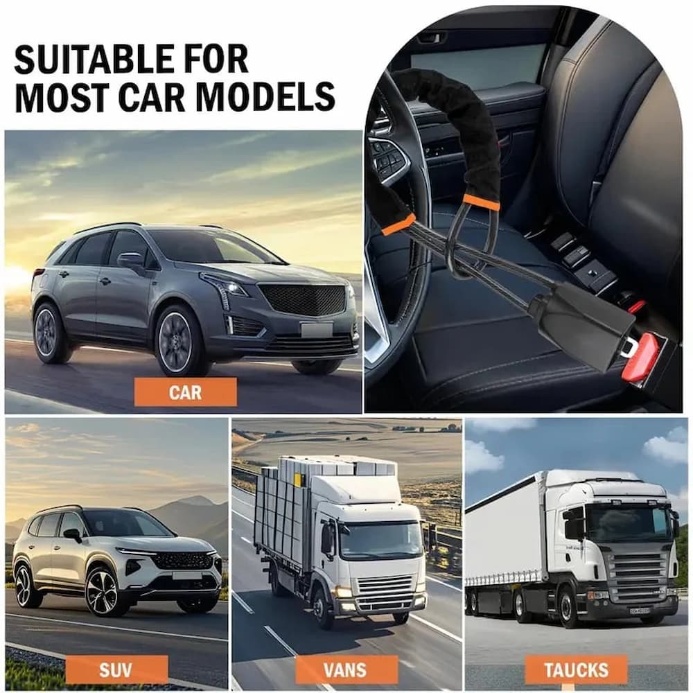 Steering Wheel Lock | Theft Protection | Steel Core