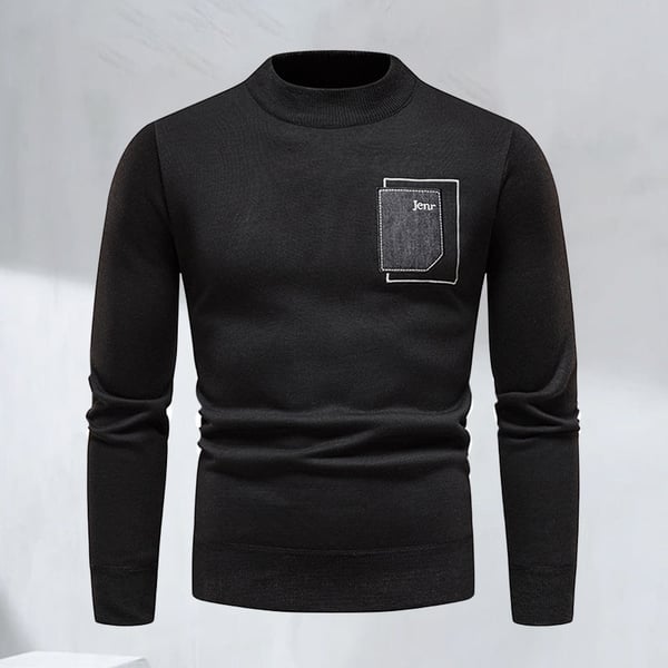 Casual Knit Sweater with Round Neckline in Stylish Design