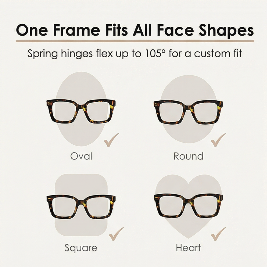 Reading Glasses | Clear Lenses | Oversized Frames