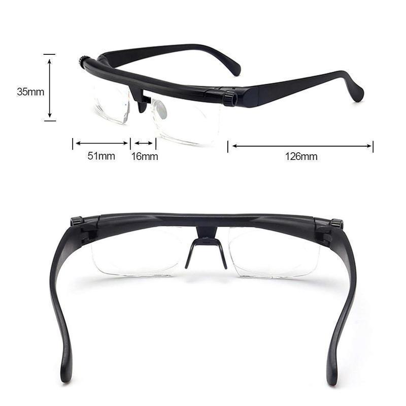 Reading Glasses with Adjustable Focus for Clear Vision