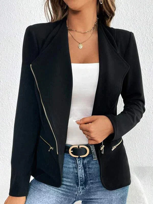Cool Black Long Sleeve Top for Women