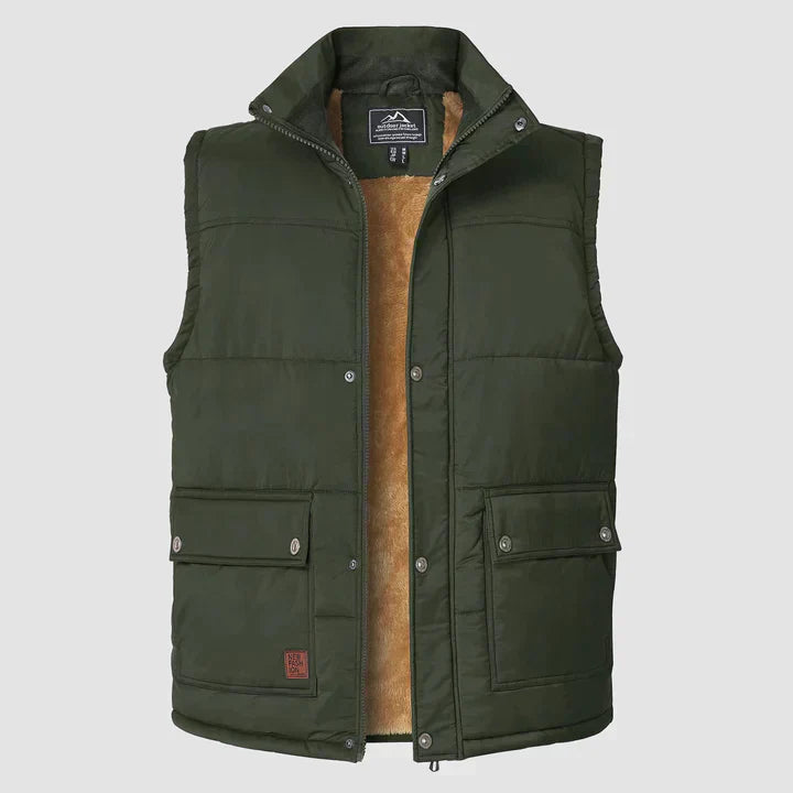 Men's Sleek Comfort Vest - Lightweight Insulated Gilet