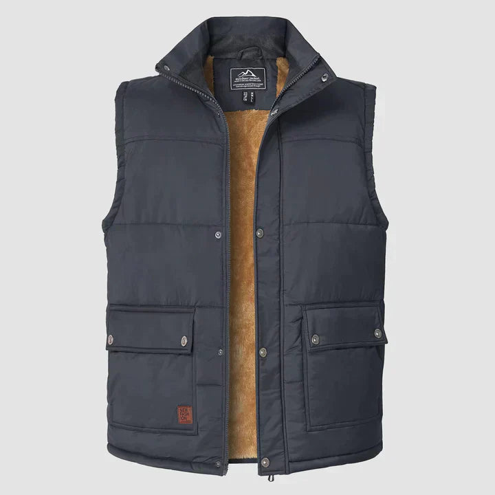 Men's Sleek Comfort Vest - Lightweight Insulated Gilet
