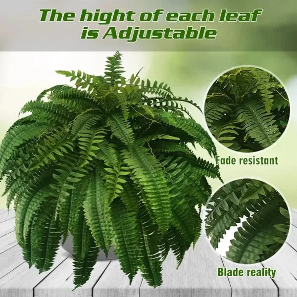 Realistic Faux Ferns for Effortless Indoor and Outdoor Style