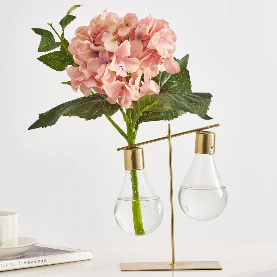 Chic Glass Plant Propagation Holder in Bulb Shape