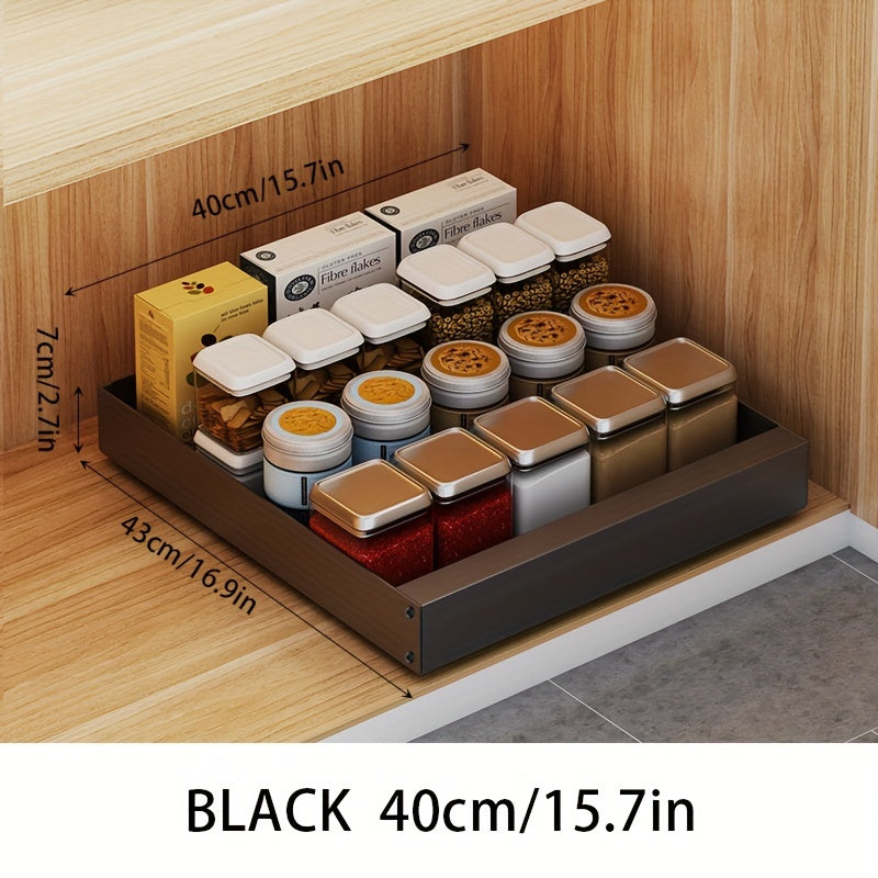 Smart Slide-Out Kitchen Cabinet Storage Solution