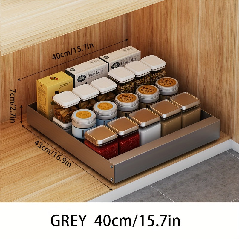 Smart Slide-Out Kitchen Cabinet Storage Solution