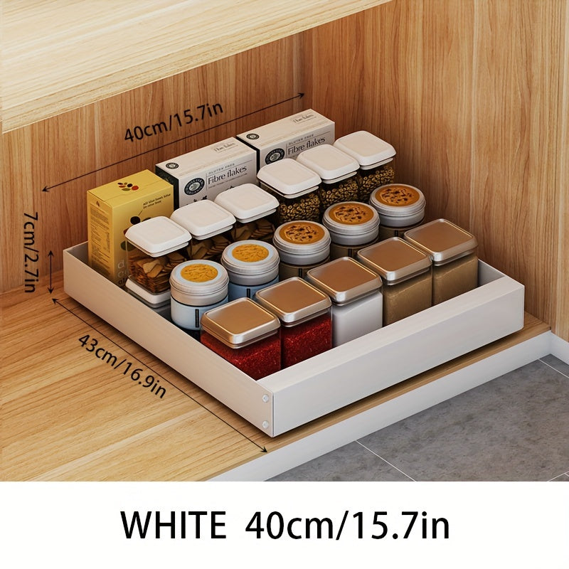 Smart Slide-Out Kitchen Cabinet Storage Solution